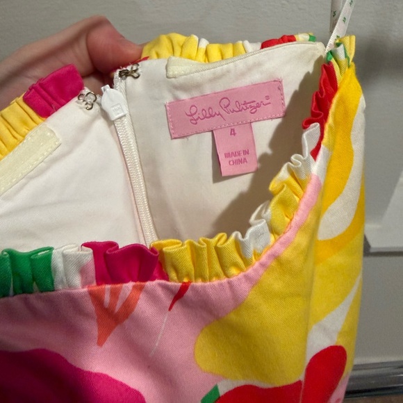 Lilly Pulitzer Lavish Lillys Blossom Dress Size 4 - Picture 7 of 8